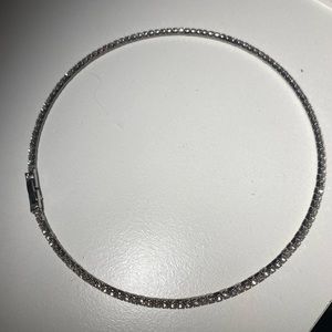 Rhinestone choker necklace